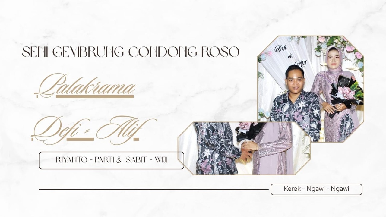LIVE  || SENI GEMBRUNG CONDONG ROSO