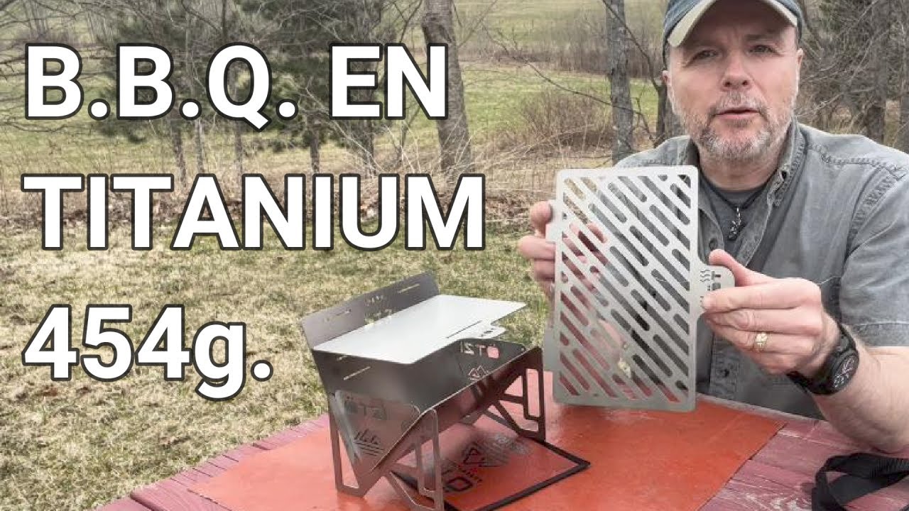 Mini B B Q  en titanium