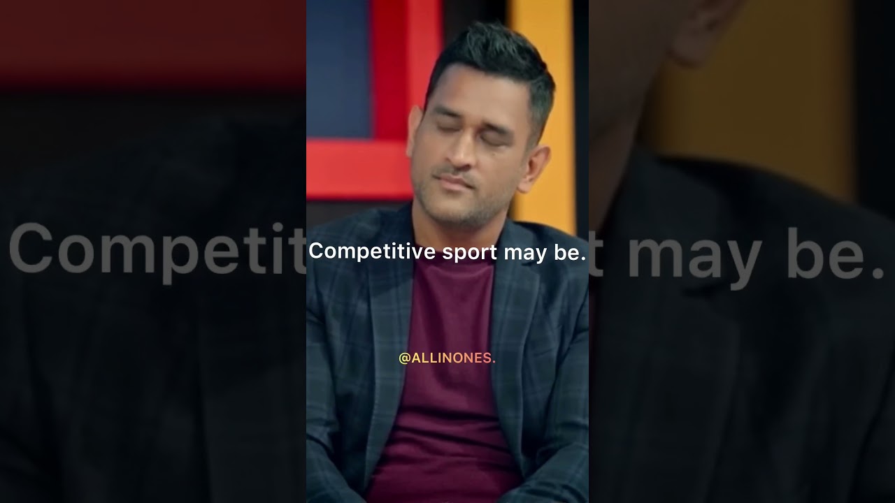 MS Dhoni Advice to Youngsters.  #shorts #msdhoni