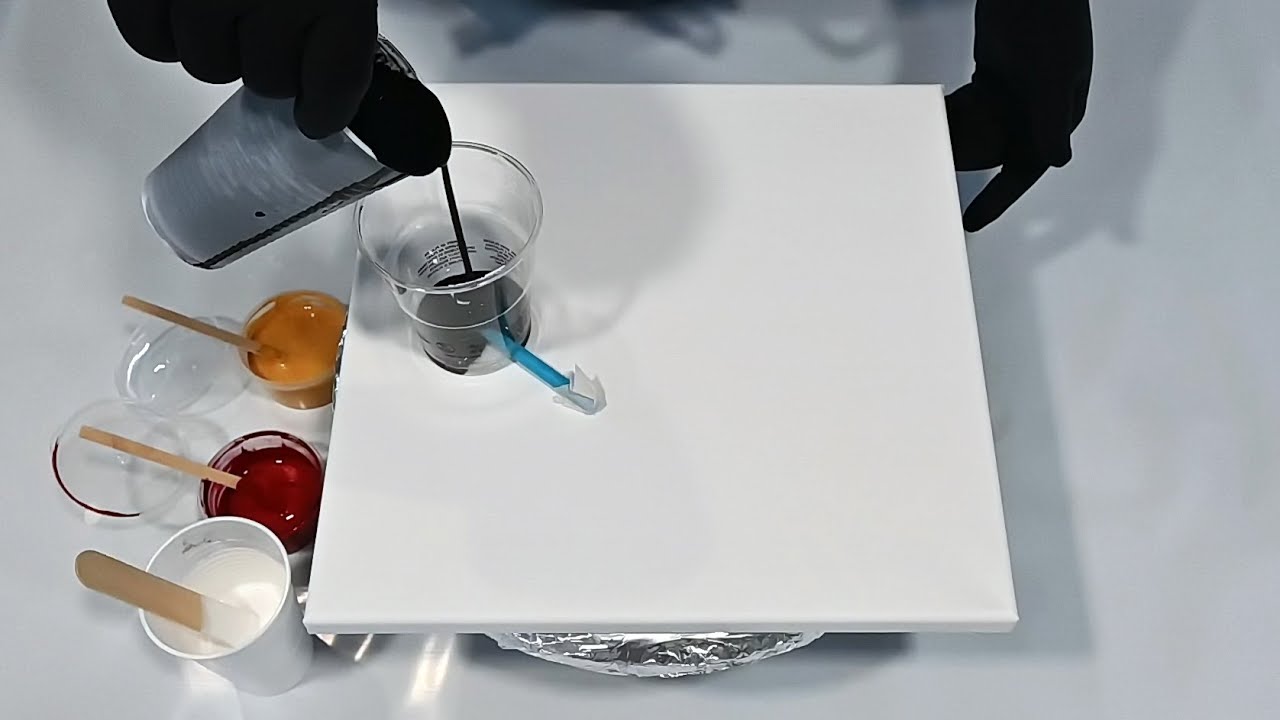 I Put a Straw in the Bottom of My Cup… This Acrylic Pouring Technique is Wild! 🎨💫