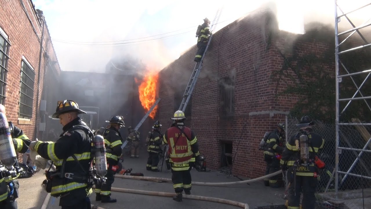 Hackensack,NJ Fire Department Multiple Alarm Fire 10/24/18