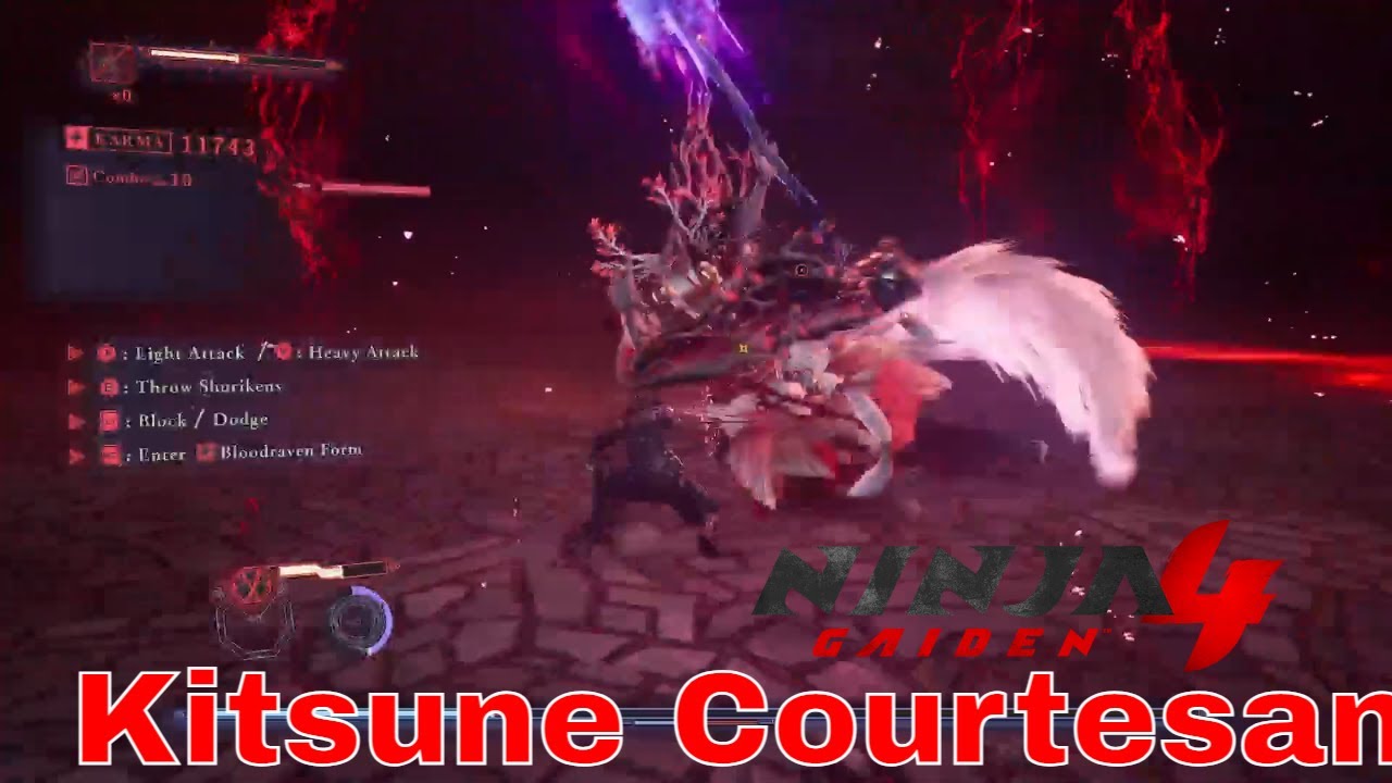 Ninja Gaiden 4 - Chapter 3 Boss Fight: Kitsune Courtesan