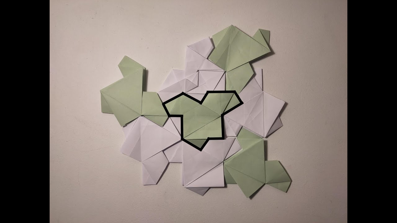 The Hat aperiodic monotile origami