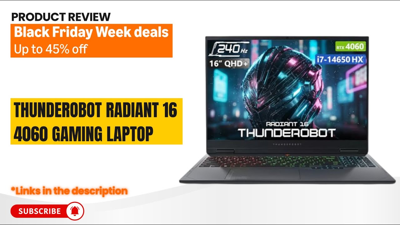 Обзор Thunderobot Radiant 16 RTX 4060: лучший бюджетный игровой ноутбук 2025 года? i7-14650HX Beast