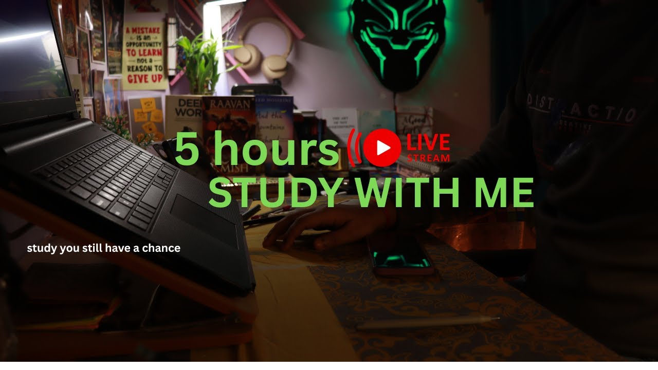 Day 13/60 SBI clerk | live study with me | 5 hour POMODORO | no excuse 