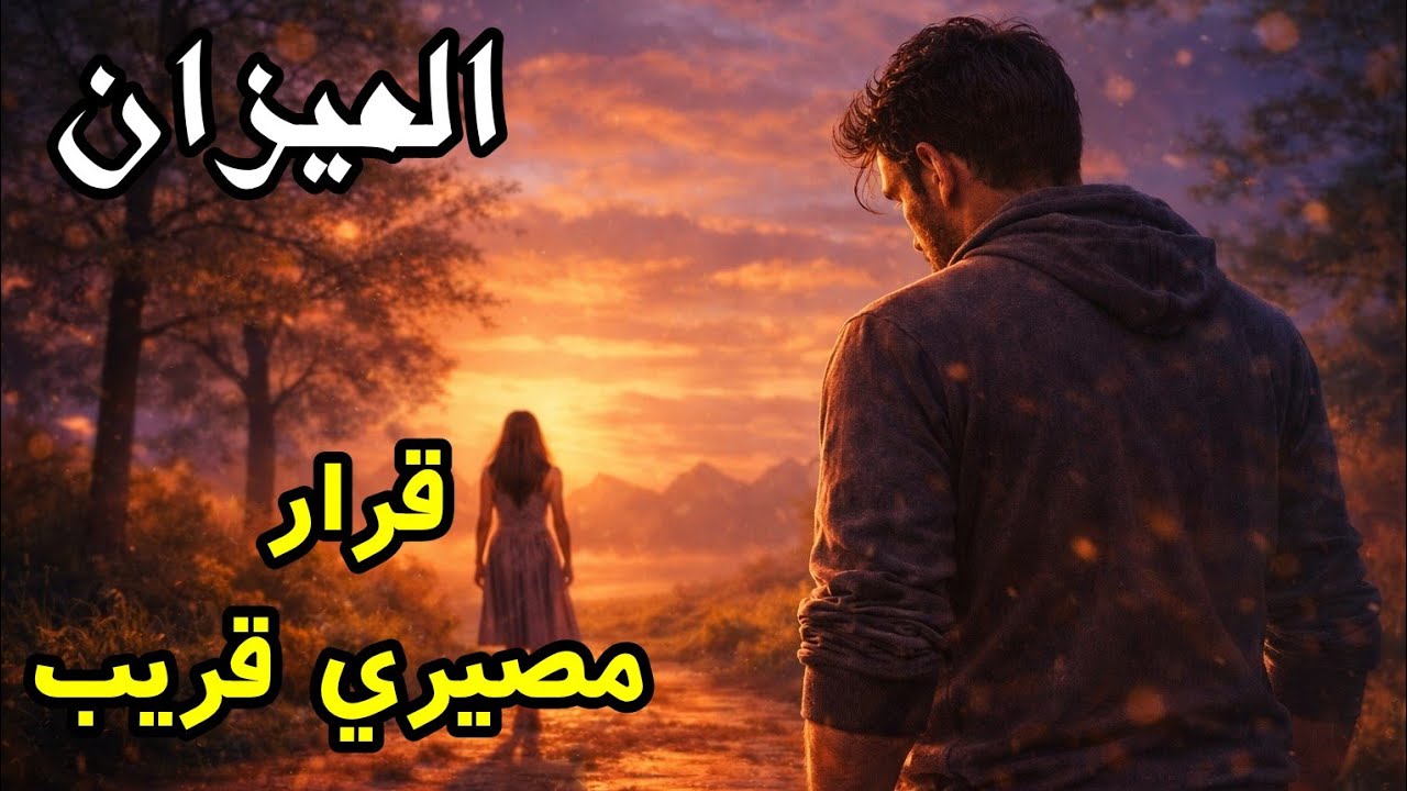 برج الميزان حبيب الميزان بعد علشان يهرب من الحيرةمش منك