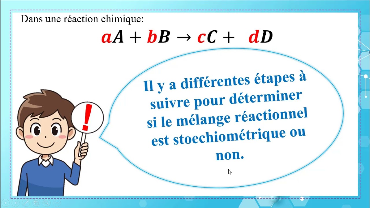 Vidéo 3  Mélanges stoechiométriques