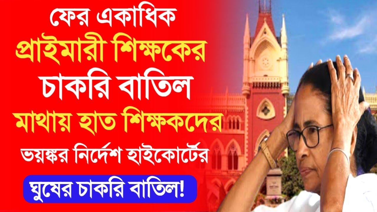 Primary TET latest news today।primary job cancel news।primary court case news।primary tet result