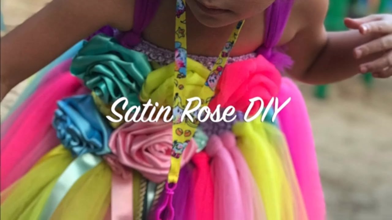 DIY ROSE SATIN | ROLLED RIBBON ROSES TUTORIAL