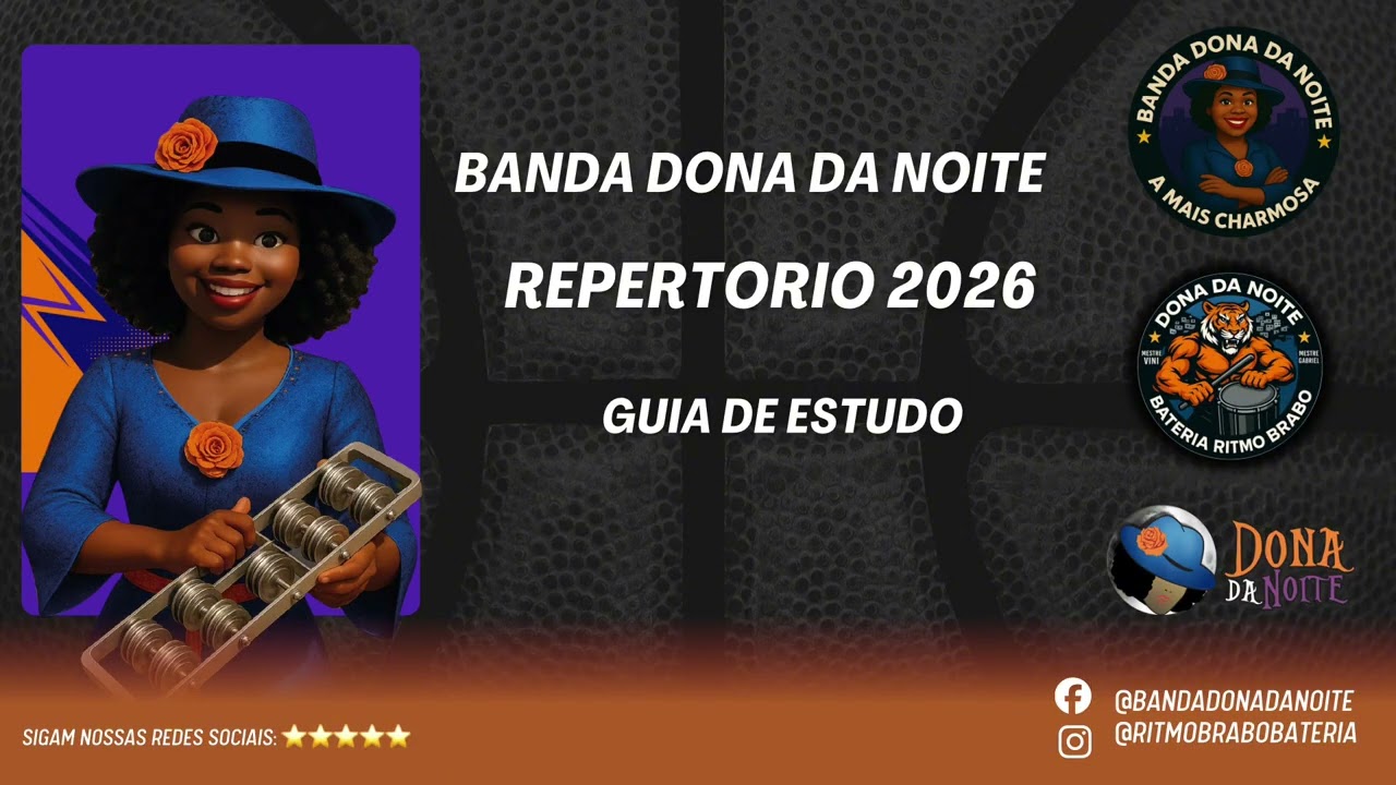 BANDA DONA DA NOITE - REPERTÓRIO 2026 (PARA ESTUDO)