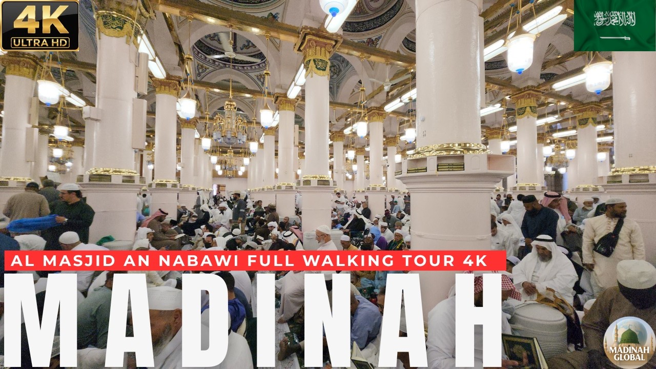 How Iftar Happens at Masjid Nabawi 🌙 Madinah Ramadan Walking Tour 4K Day 5