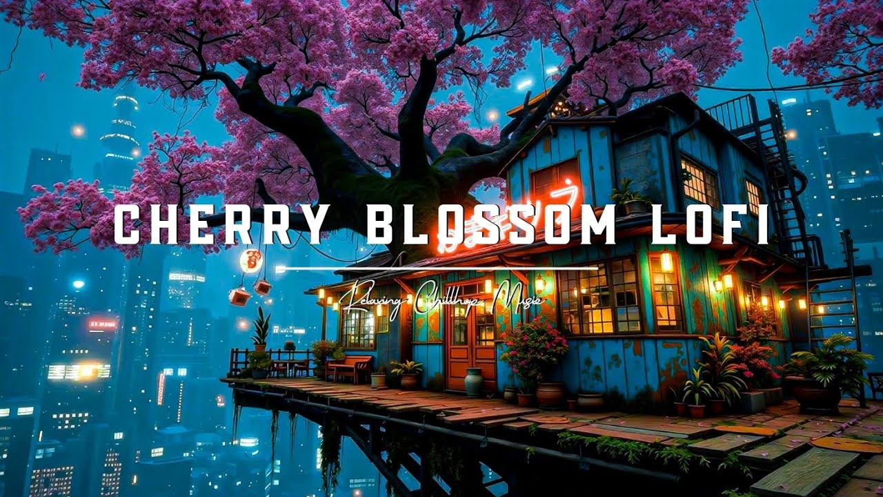 Cherry Blossom Lofi Beats ~ Расслабляющая чиллхоп-музыка для учебы, сна и фокуса