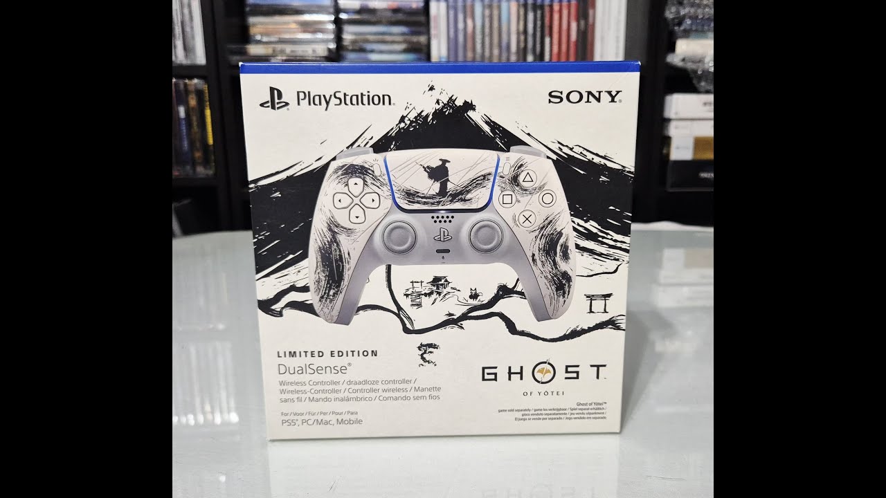 Распаковка коллекционного контроллера DualSense Black Version из ограниченной серии Ghost Of Yotei.
