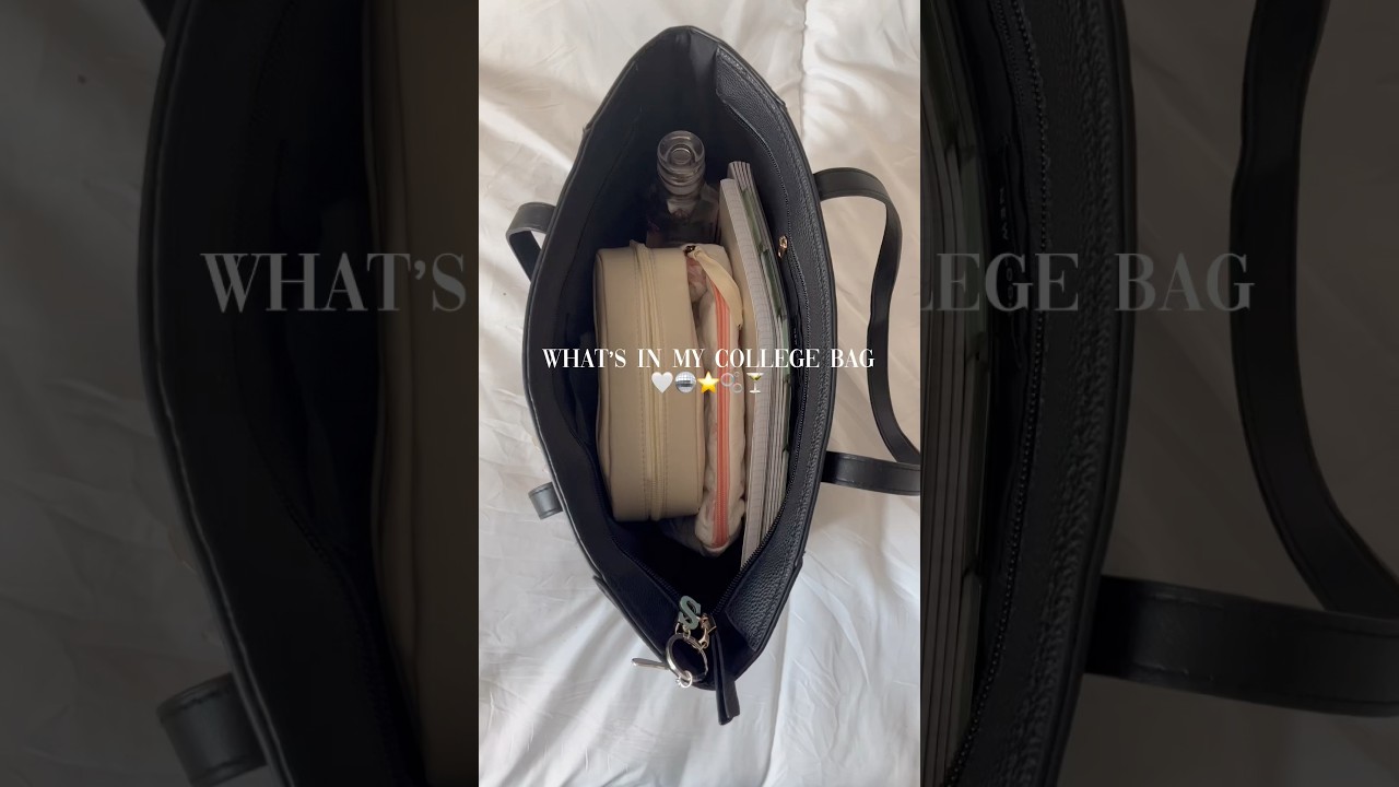 What’s in my College bag                       