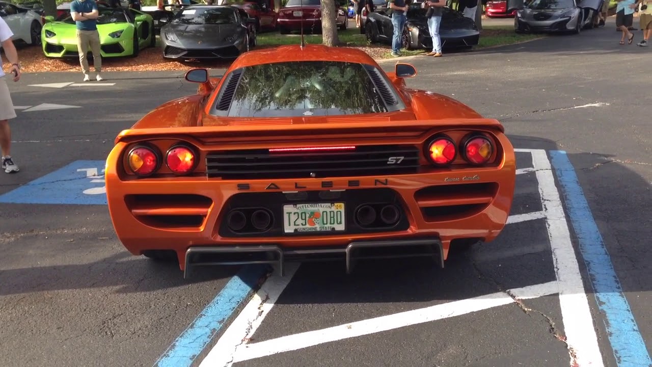 1300 hp Saleen S7 Twin Turbo startup and idle