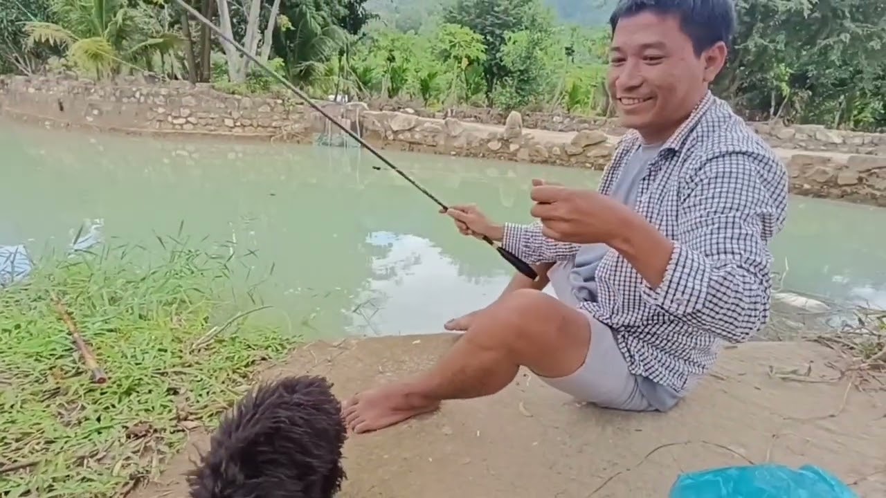 TRỞ LẠI CON SUỐI CỦ NƯỚC CẠN RẤT NHIỀU CÁ SUỐI 