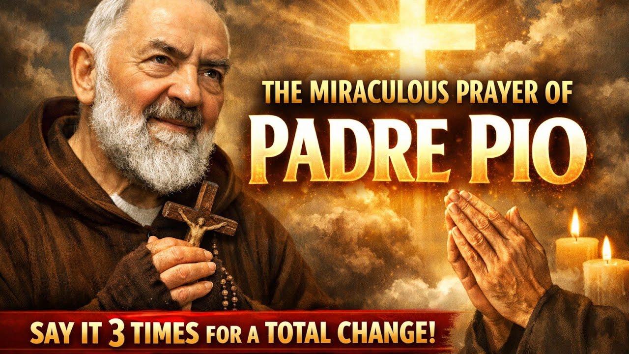 THE MIRACULOUS PRAYER OF PADRE PIO SAY IT 3 TIMES FOR A TOTAL CHANGE
