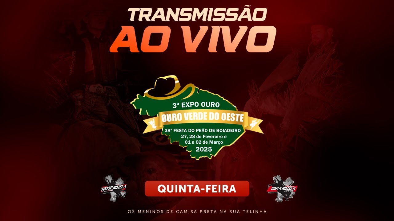 OURO VERDE DO OESTE-PR 2025 | QUINTA-FEIRA (AO VIVO)