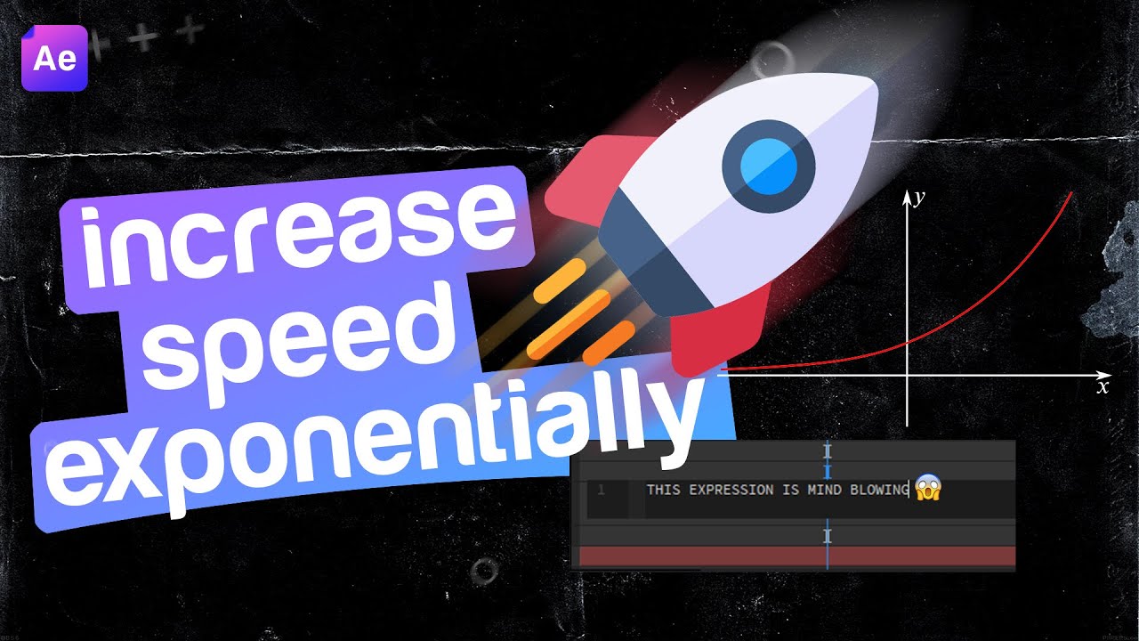 Gradually SPEED UP Objects With JUST 1 EXPRESSION | After Effects Tutorial