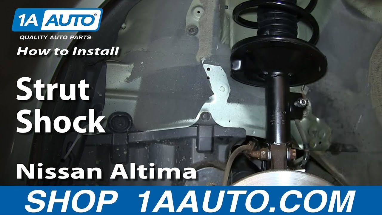 Как заменить стойку и пружину в сборе на Nissan Altima 02-06