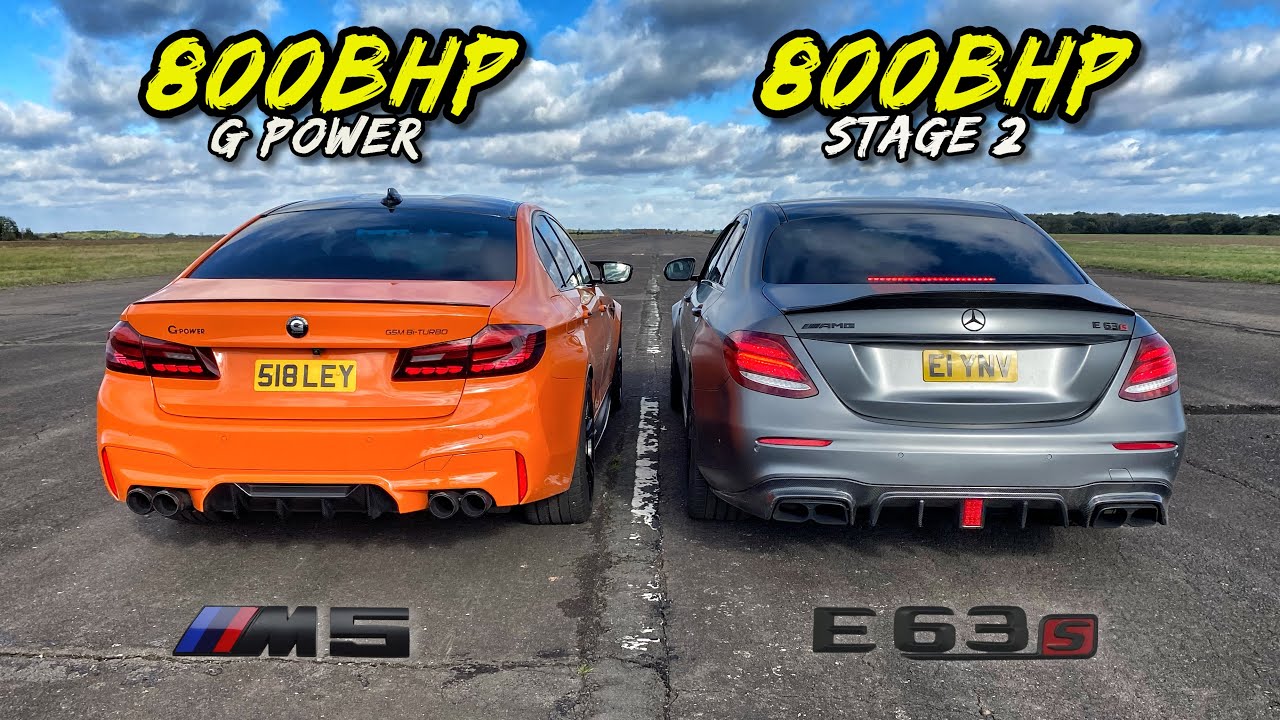 ТЯЖЕЛЫЕ ВЕСА.. 800 л.с. G POWER M5 против 800 л.с. STAGE 2 E63S