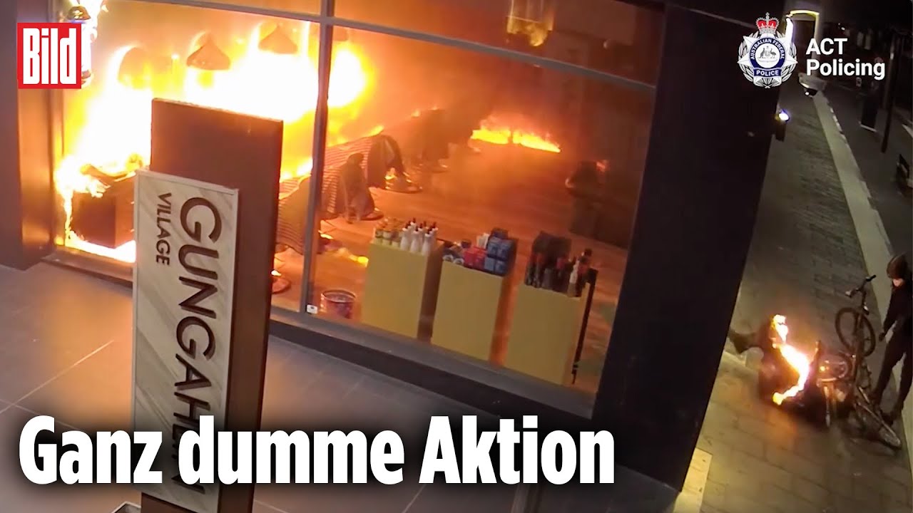 AUSTRALIEN: Brandstifter zündet sich selbst an