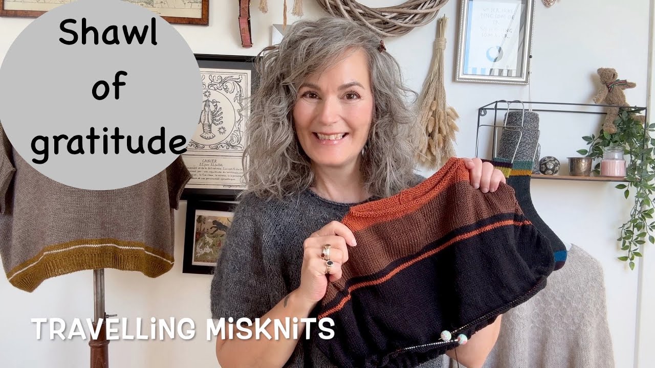 Traveling Misknits – Shawl of gratitude & giveaway winners (ep. 118)