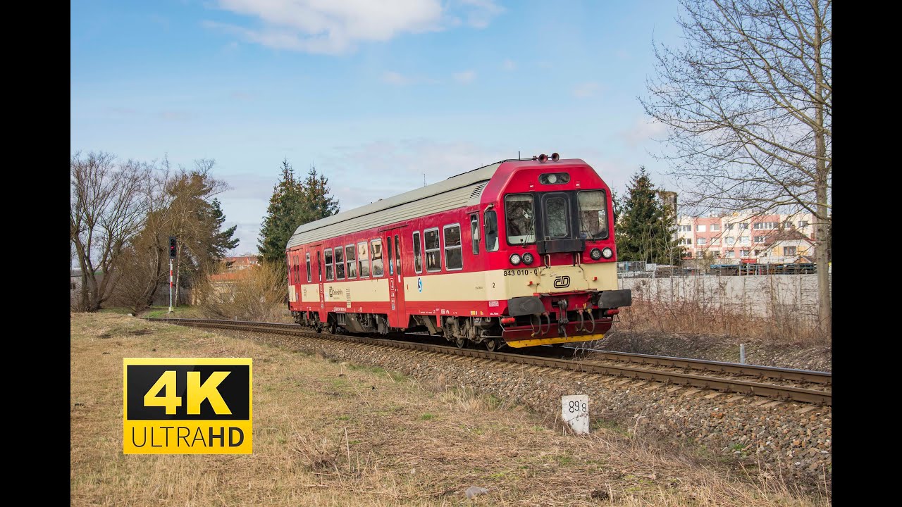 ČD 843 010-0 s osobními vlaky na trati Turnov - Bakov nad Jizerou a zpět ve dnech 22.3. až 26.3.2021