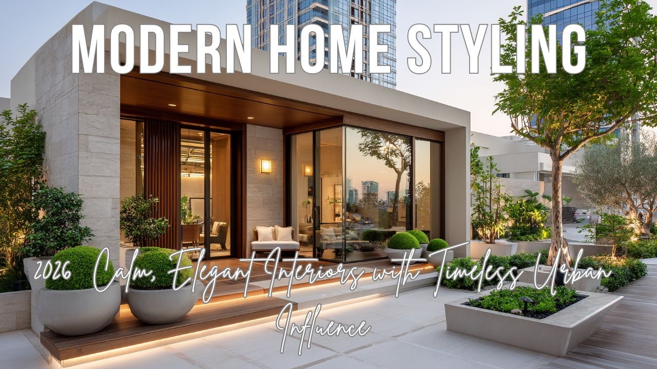 Modern Home Styling 2026  Calm, Elegant Interiors with Timeless Urban Influence