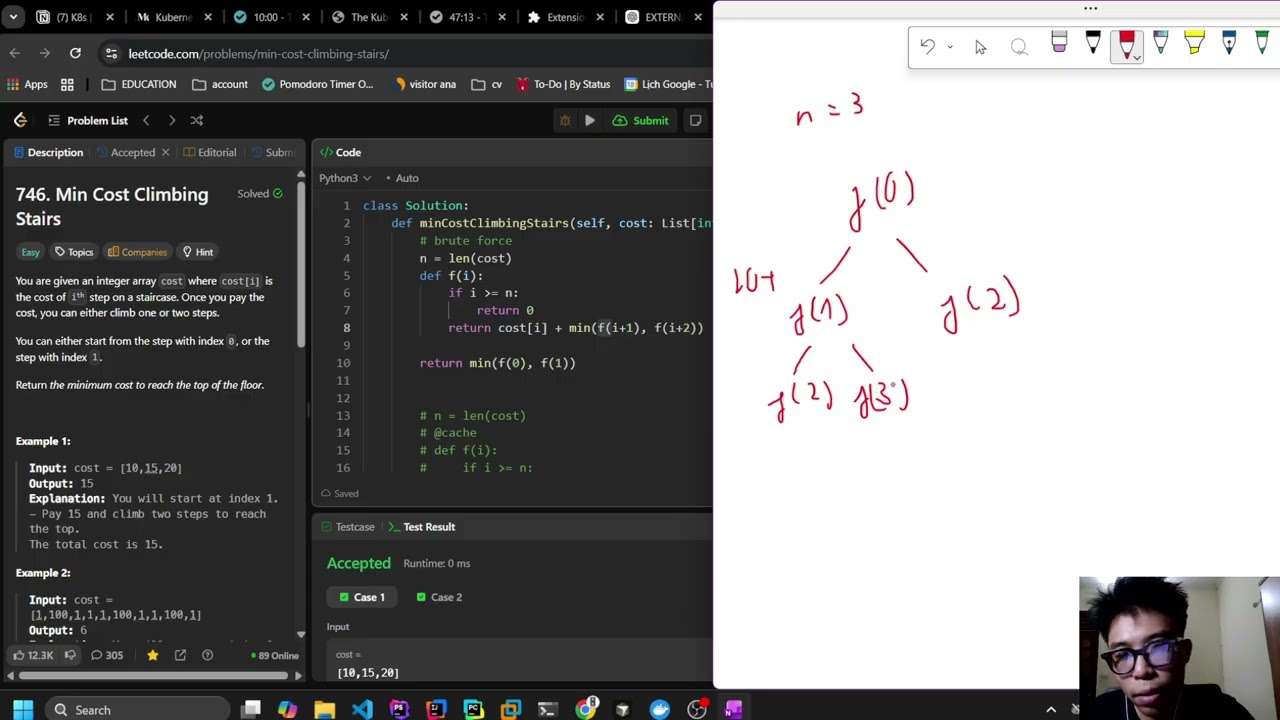LeetCode – Min Cost Climbing Stairs | Giải Chi Tiết Dynamic Programming
