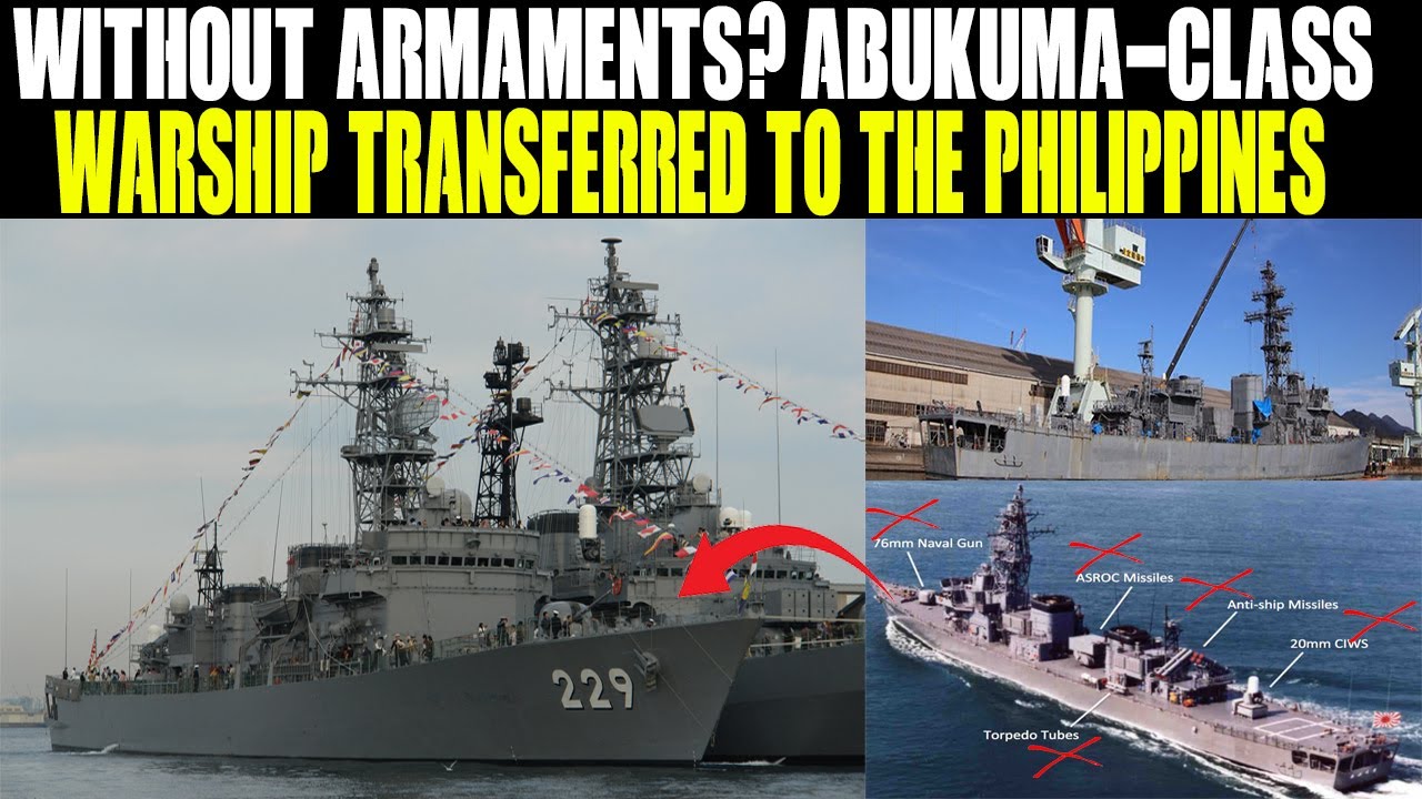 Оружие корабля JS Sendai выброшено? Военный корабль Abukuma передан в дар Филиппинам!