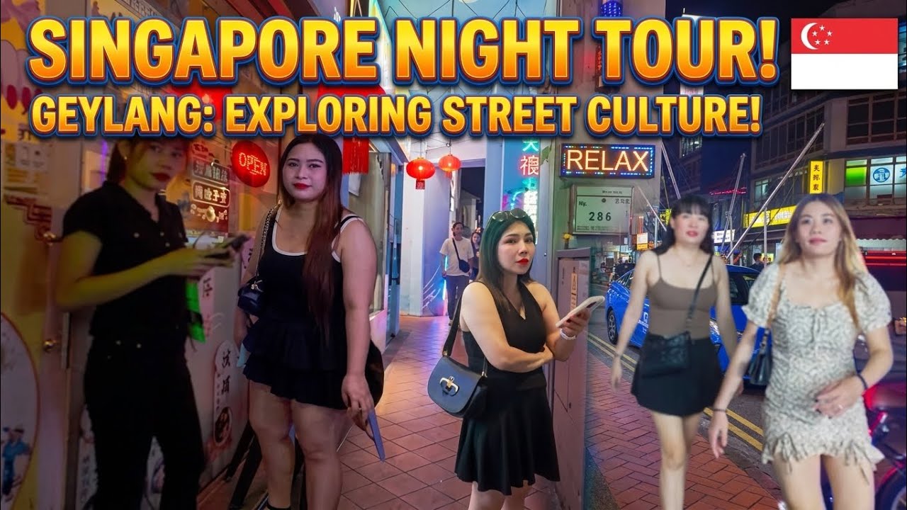 Geylang Singapore Night Walk Food, Streets #Singapore #Geylang #nightlife 