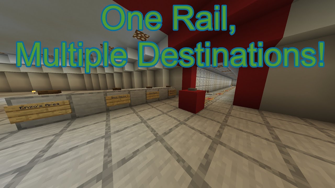 Advanced Rail System - Minecraft Builds - Part 1
