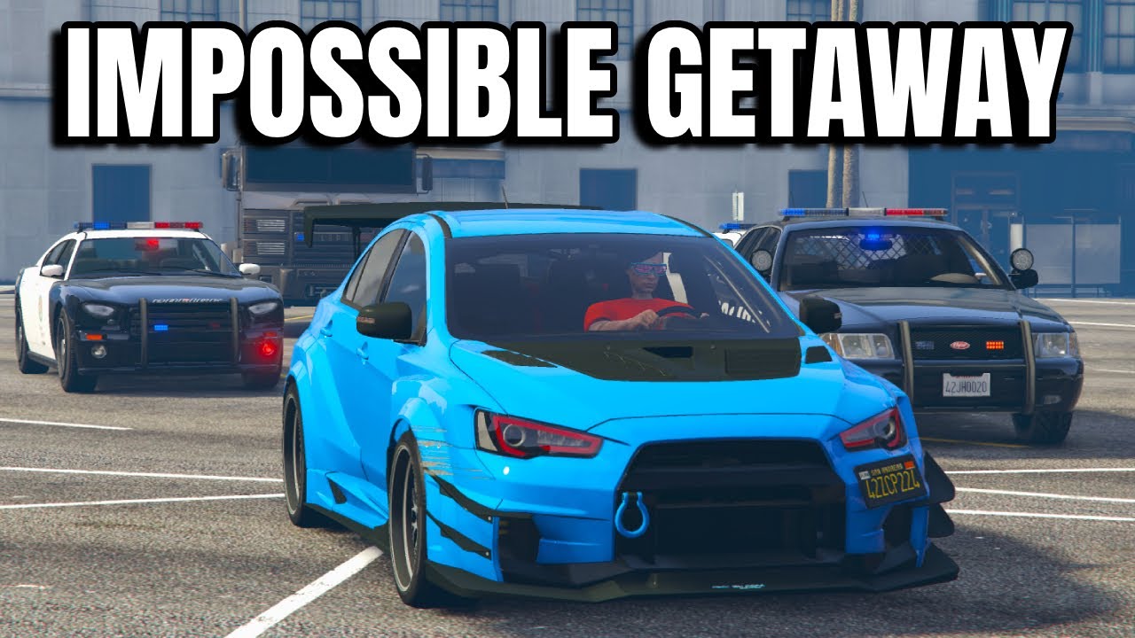 Impossible Police Chase Getaway in GTA 5 RP