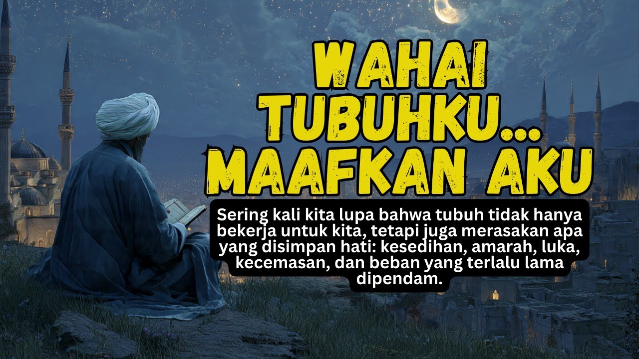 WAHAI TUBUHKU, MAAFKAN AKU... YANG SELAMA INI MENGABAIKANMU || RENUNGAN ISLAMI