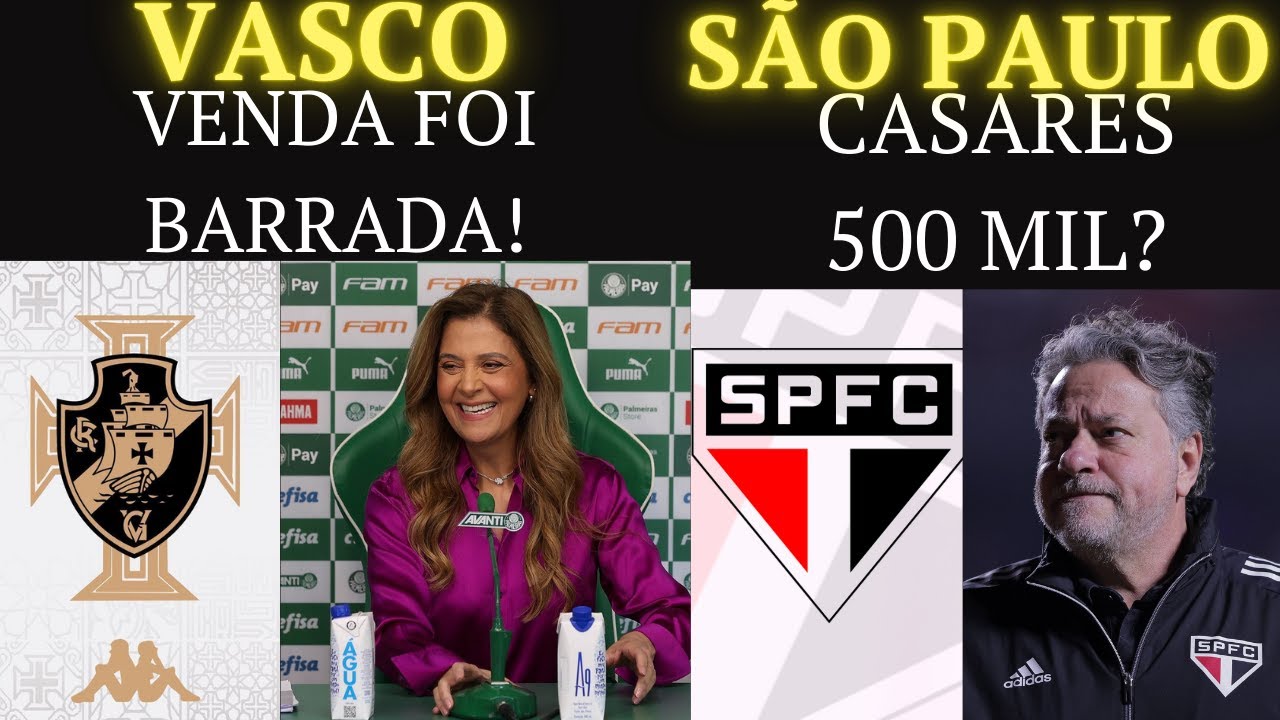 VASCO... DEU RUIM ? CASARES quase  ACABOU com o SÃO PAULO