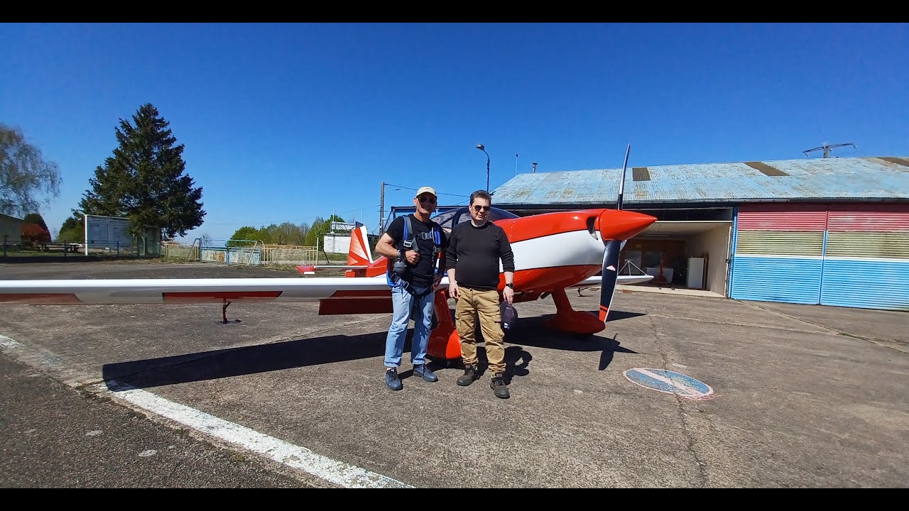 Eric 1er vol de voltige en CR100 #looping# tonneau#renversement#vol dos LFGW Verdun Sommedieue