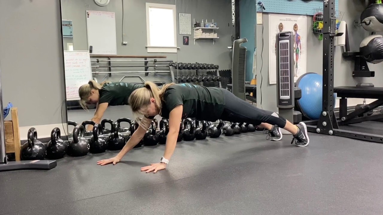Plank Walkout with Double Pushup