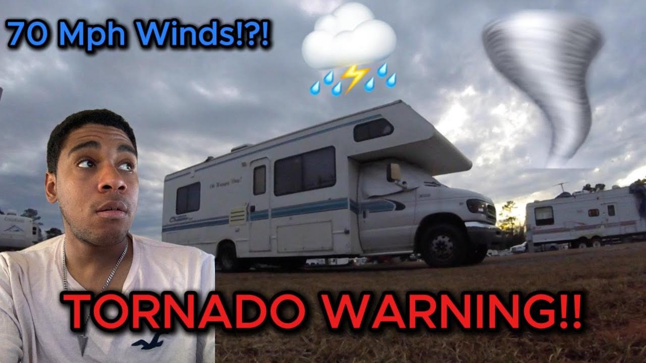 SURVIVING A TORNADO IN AN RV #rvlife #motorhome #trending