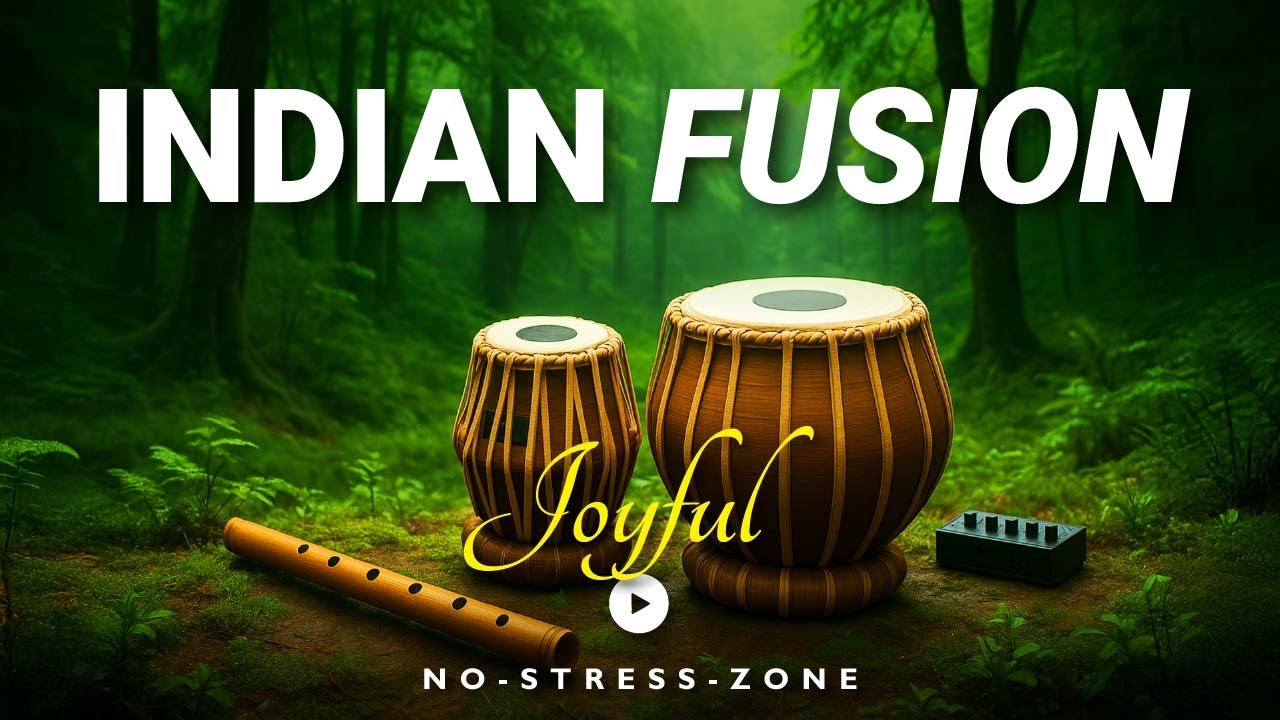 Relaxing Indian Instrumental Fusion | Turn by Turn – Tabla, Acoustic Guitar & Bass – Deep Work
