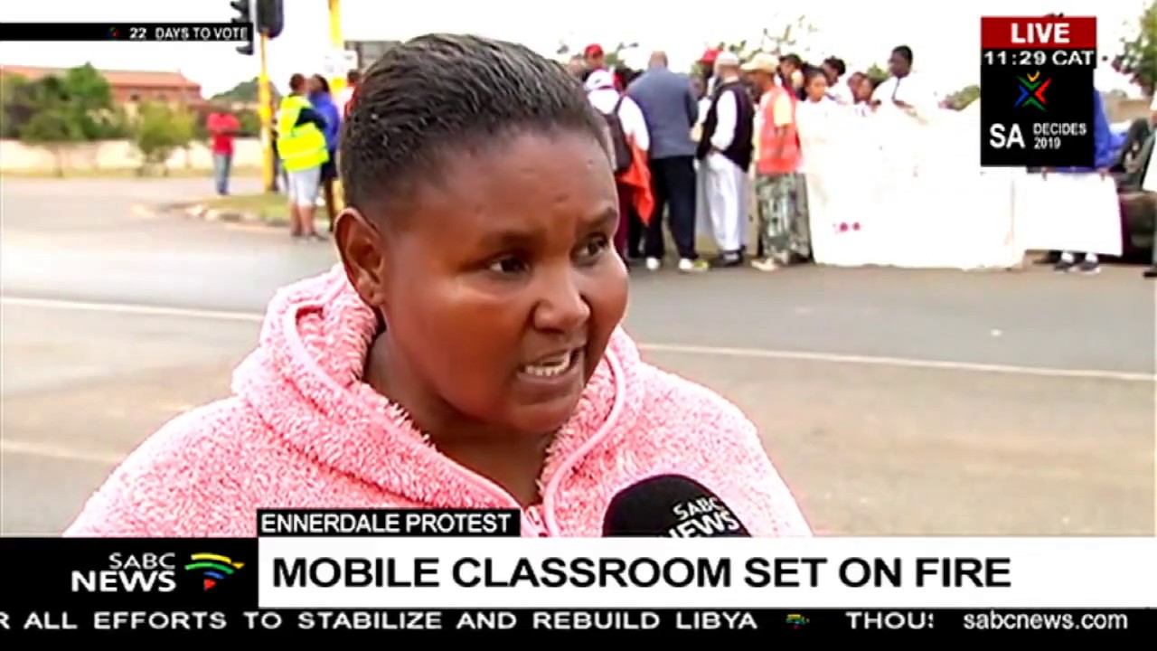 Ennerdale protest | Mobile classroom set on fire