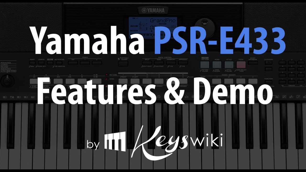 Yamaha PSR E 433. Features review and demo.