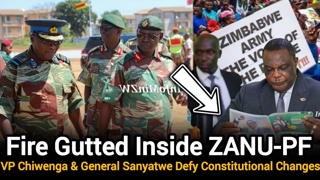 Breaking🔥|Fire Gutted Inside ZANU-PF as VP Chiwenga and General Sanyatwe Defy Constitutional changes