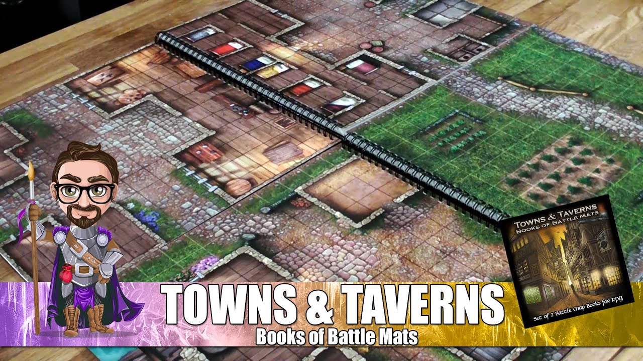 Présentation de Towns & Taverns Books Of Battle Mats
