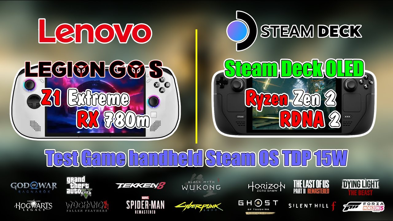 🔥 STEAM OS: Lenovo Legion Go S Z1 Extreme vs Steam Deck OLED | 15 GAME Performance Test!