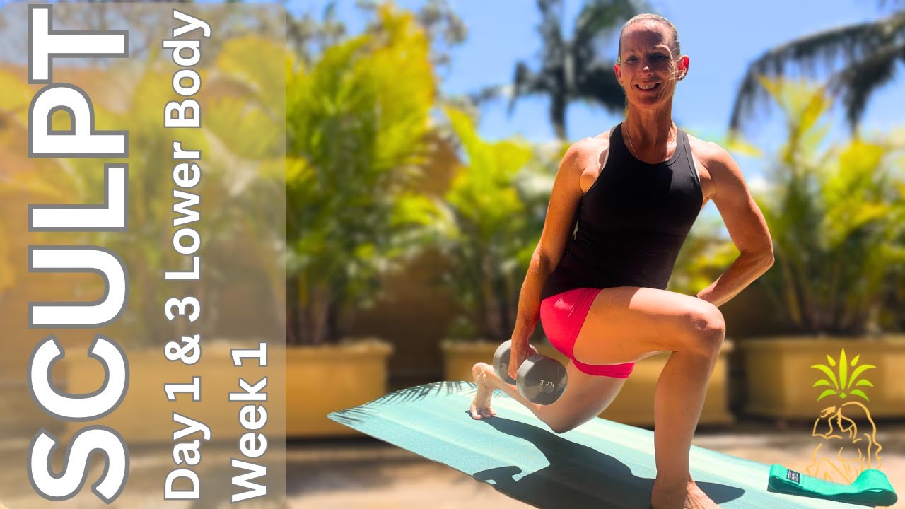 40 Min Lower Body Dumbbell Workout | Strength Training for Women Over 40 SCULPT Week1