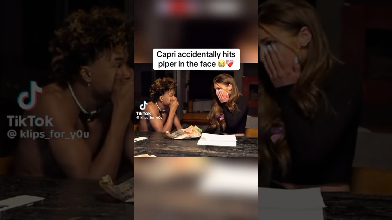 Piper gets water bottle thrown at her 💧 #capri #piperrockelle #couple #ciper ￼