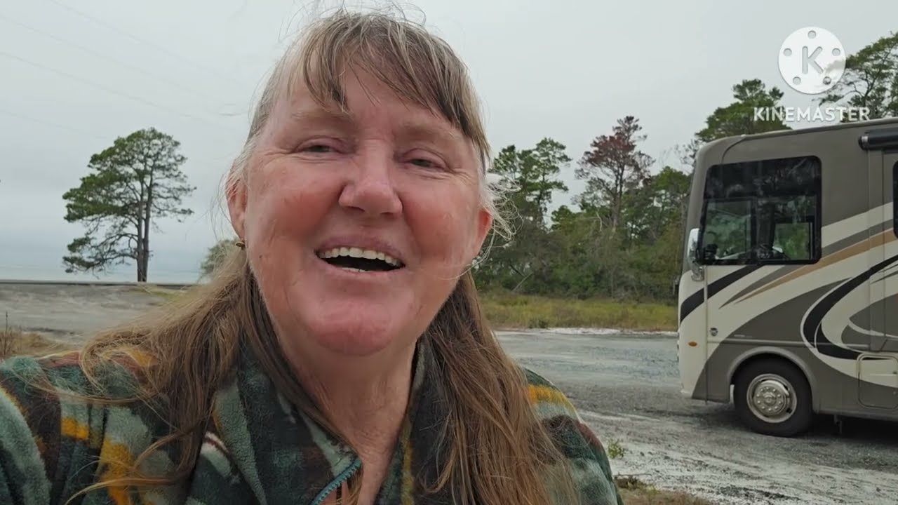 Flórida, Golfo do México, flores, plantas e paisagens na parada pro pernoite. Estados Unidos 