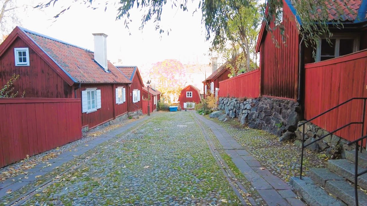 Stockholm 4K 60fps | Autumn walk in Södermalm #507
