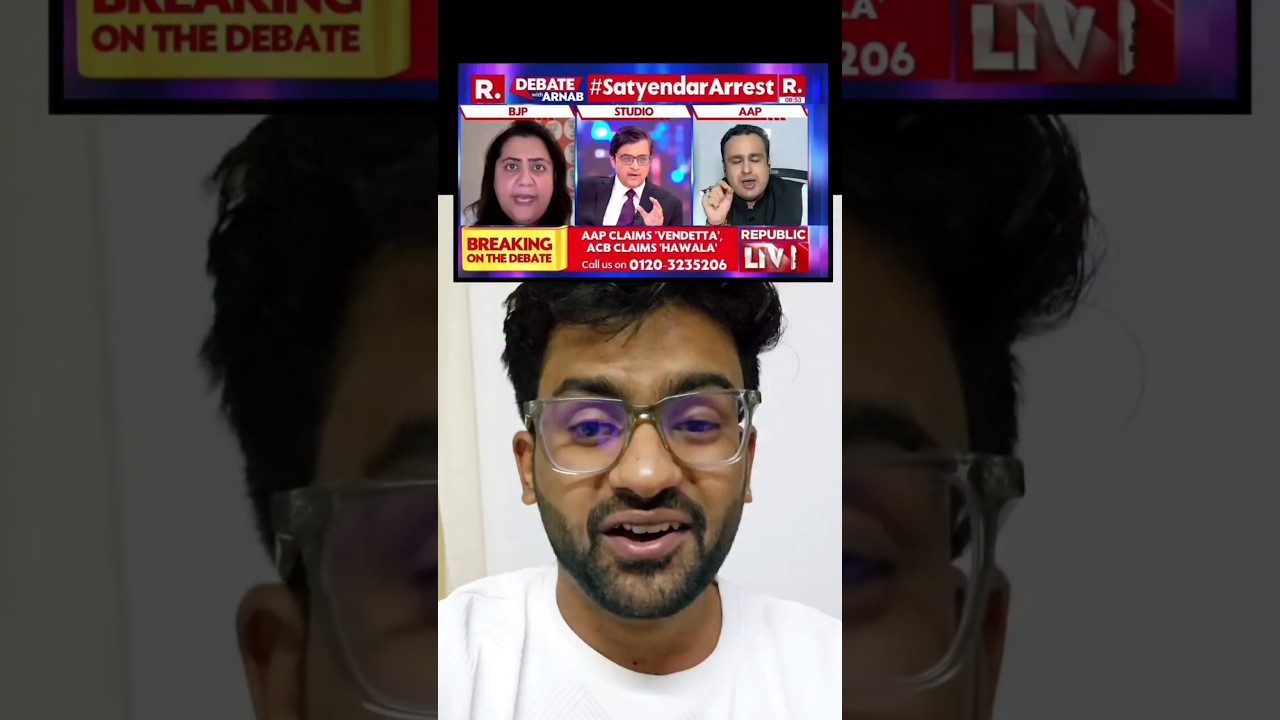 Raghav Chaddha V/S Arnab Goswami on Delhi Jal Board Cam | Bjp civil war